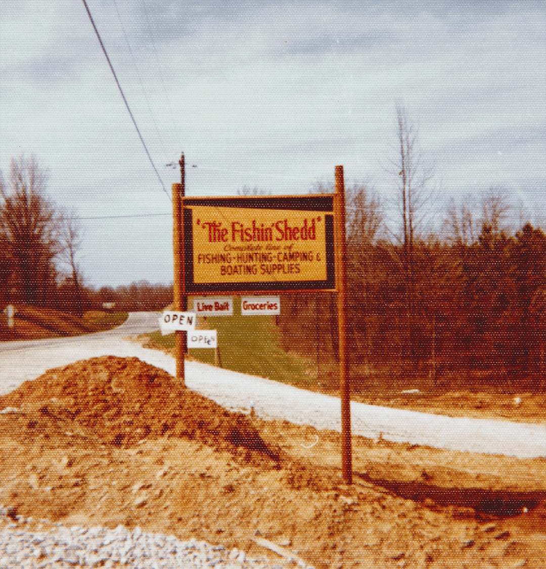 The Fishin Shedd's First Sign